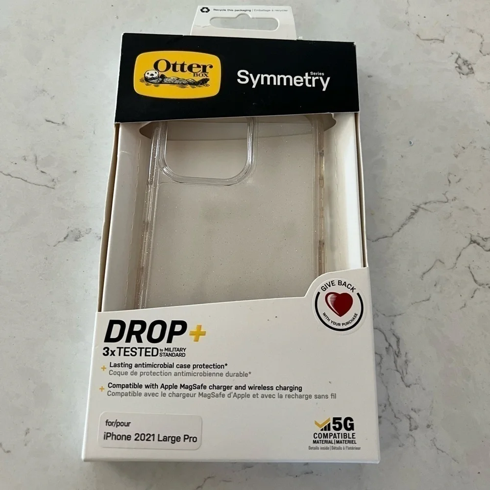 iPhone 2021 large pro case clear glitter